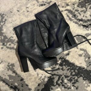 Knee Thigh High Leather Boots